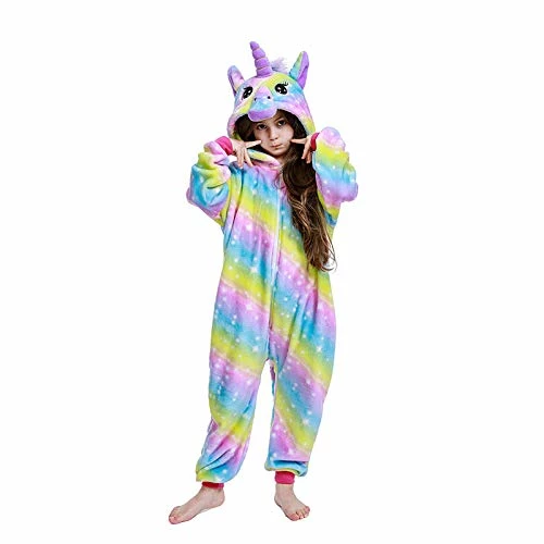 Brand new π HQFURS Kids Onesie Rainbow Unicorn 𧨠- Image 5