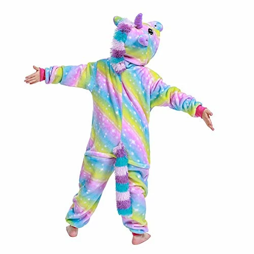 Brand new π HQFURS Kids Onesie Rainbow Unicorn 𧨠- Image 2