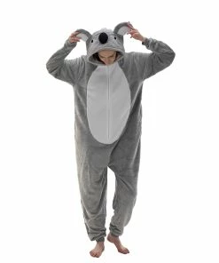 Top 10 😉 COSUSKET Snug Fit Unisex Adult Onesie Pajamas, Cosplay Animal One Piece 🦇 Halloween Costume Sleepwear Homewear Koala Koala ❤️