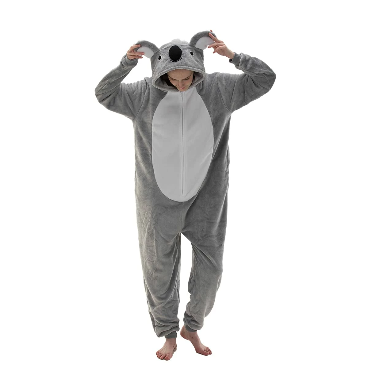 Top 10 π COSUSKET Snug Fit Unisex Adult Onesie Pajamas, Cosplay Animal One Piece π¦ Halloween Costume Sleepwear Homewear Koala Koala β€οΈ
