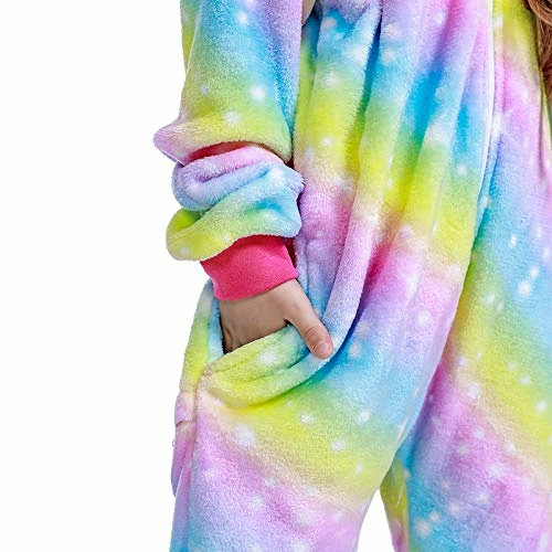 Brand new π HQFURS Kids Onesie Rainbow Unicorn 𧨠- Image 4