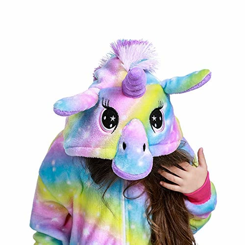Brand new π HQFURS Kids Onesie Rainbow Unicorn 𧨠- Image 3