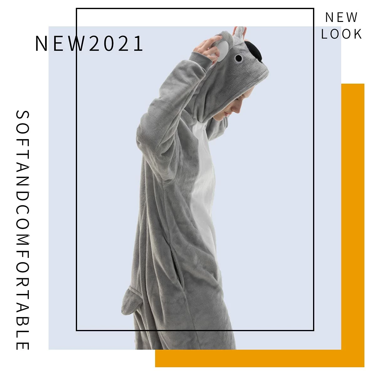 Top 10 π COSUSKET Snug Fit Unisex Adult Onesie Pajamas, Cosplay Animal One Piece π¦ Halloween Costume Sleepwear Homewear Koala Koala β€οΈ - Image 3