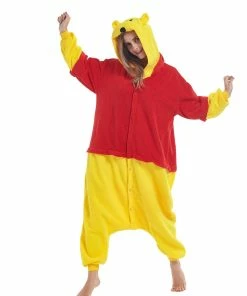 Best Sale 🧨 Pajama City Winnie The Pooh Adult Onesie Costume | Small, Medium, Large Winne The Pooh 🥰