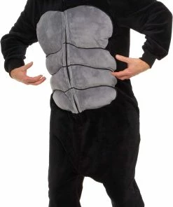 Cheap 😍 Silver Lilly Gorilla - Animal Onesie Pajamas For Adults Black 🛒