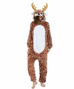 Outlet 👍 ANBOTA Reindeer W/ Heart | Adult 🎅 Christmas Pajamas For 👩 Womens | Small ✔️