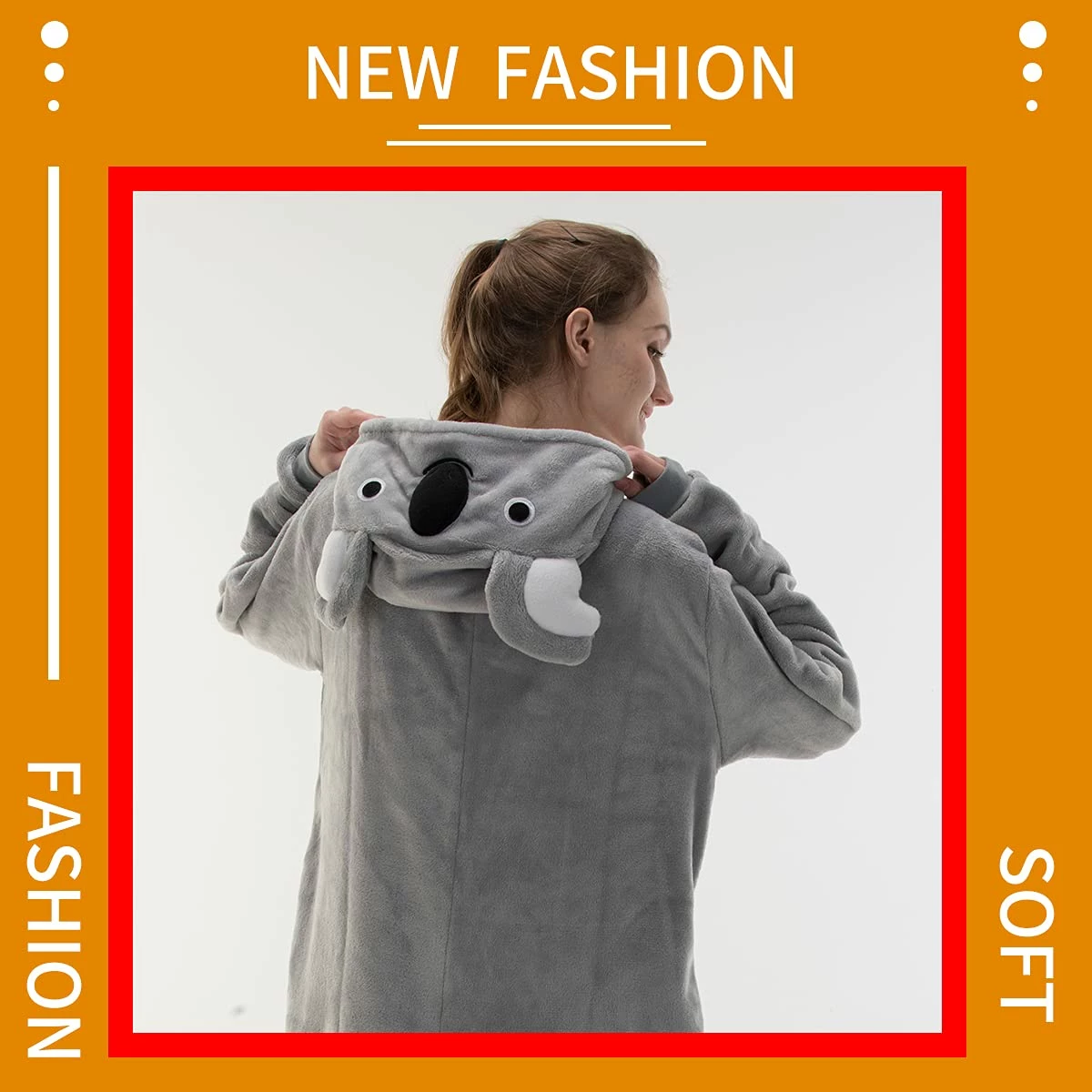 Top 10 π COSUSKET Snug Fit Unisex Adult Onesie Pajamas, Cosplay Animal One Piece π¦ Halloween Costume Sleepwear Homewear Koala Koala β€οΈ - Image 5