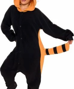 Cheap ⌛ Silver Lilly Red Panda | Animal Onesie Pajamas For Adults | 🌟