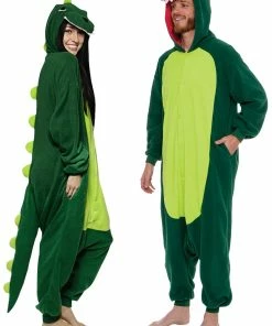 Top 10 👏 PajamaCity Dinosaur Costume - Animal Onesie Pajamas - One Piece Pajama Green 🔥