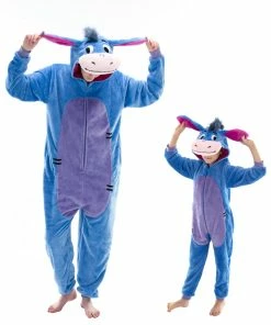 Outlet π COSUSKET Snug Fit Unisex Adult Onesie Pajamas, Cosplay Animal One Piece π¦ Halloween Costume Sleepwear Homewear Donkey Donkey βοΈ
