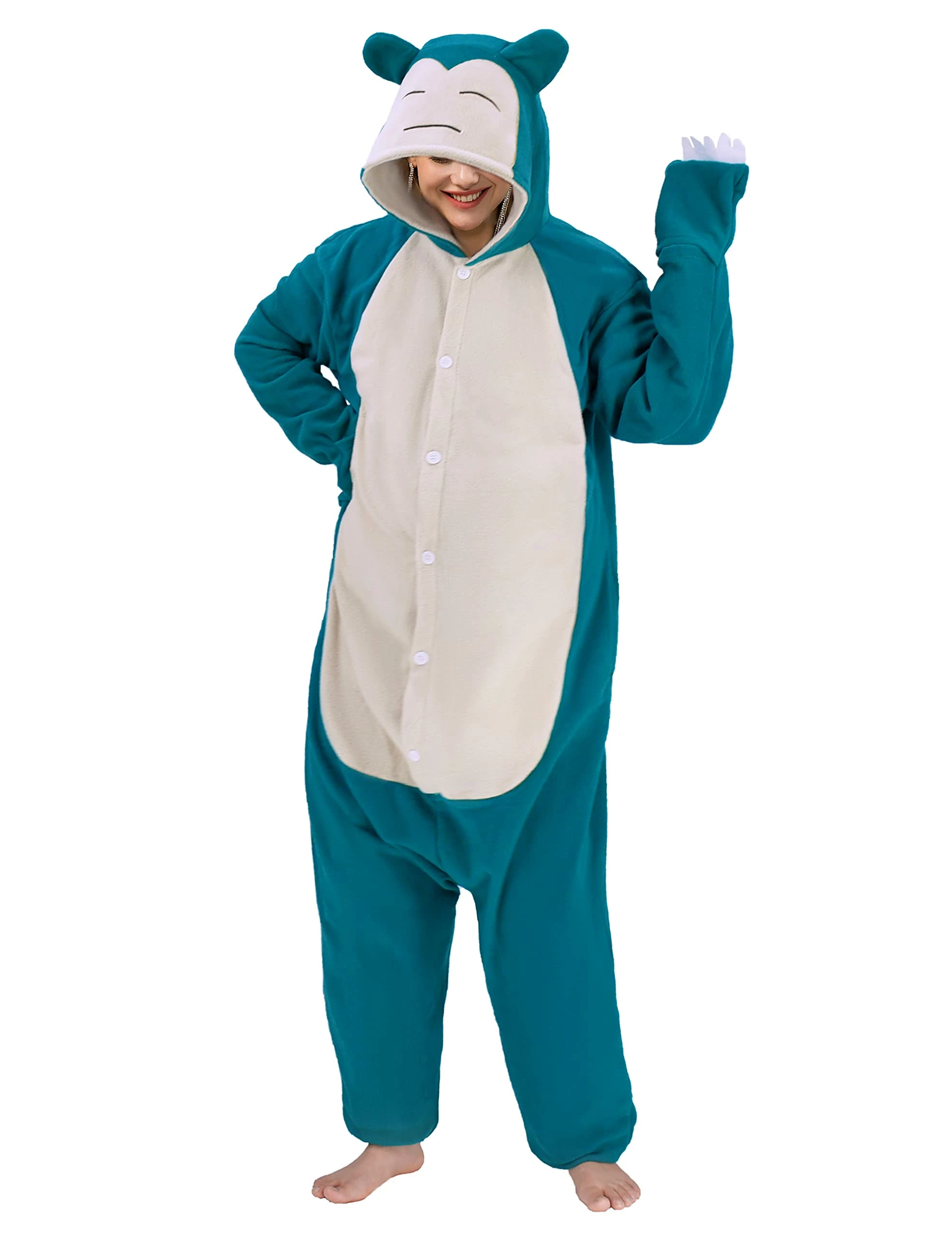 Hot Sale π PajamaCity Blue Polar - Animal Onesie Pajamas For Adults Blue β¨ - Image 4