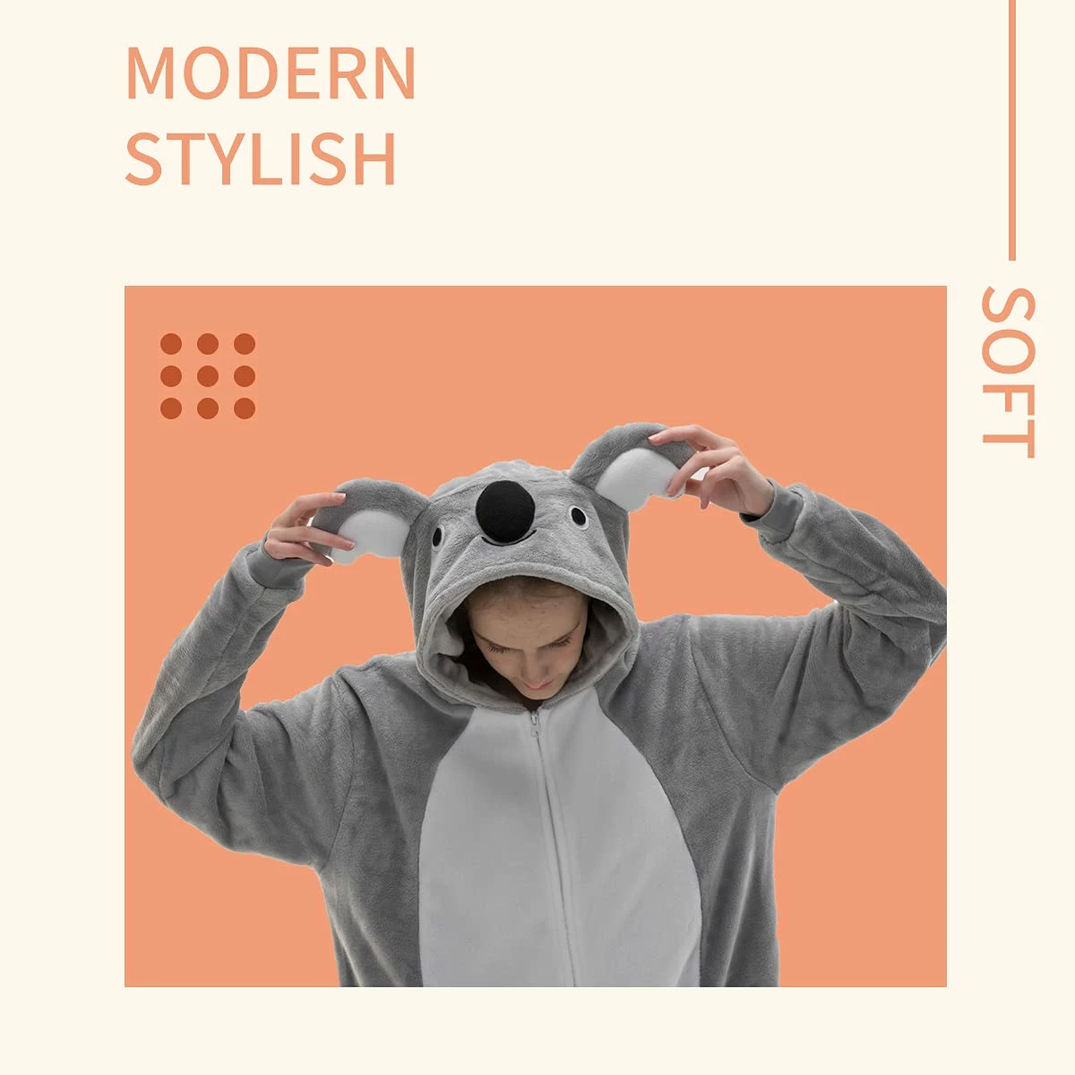 Top 10 π COSUSKET Snug Fit Unisex Adult Onesie Pajamas, Cosplay Animal One Piece π¦ Halloween Costume Sleepwear Homewear Koala Koala β€οΈ - Image 7