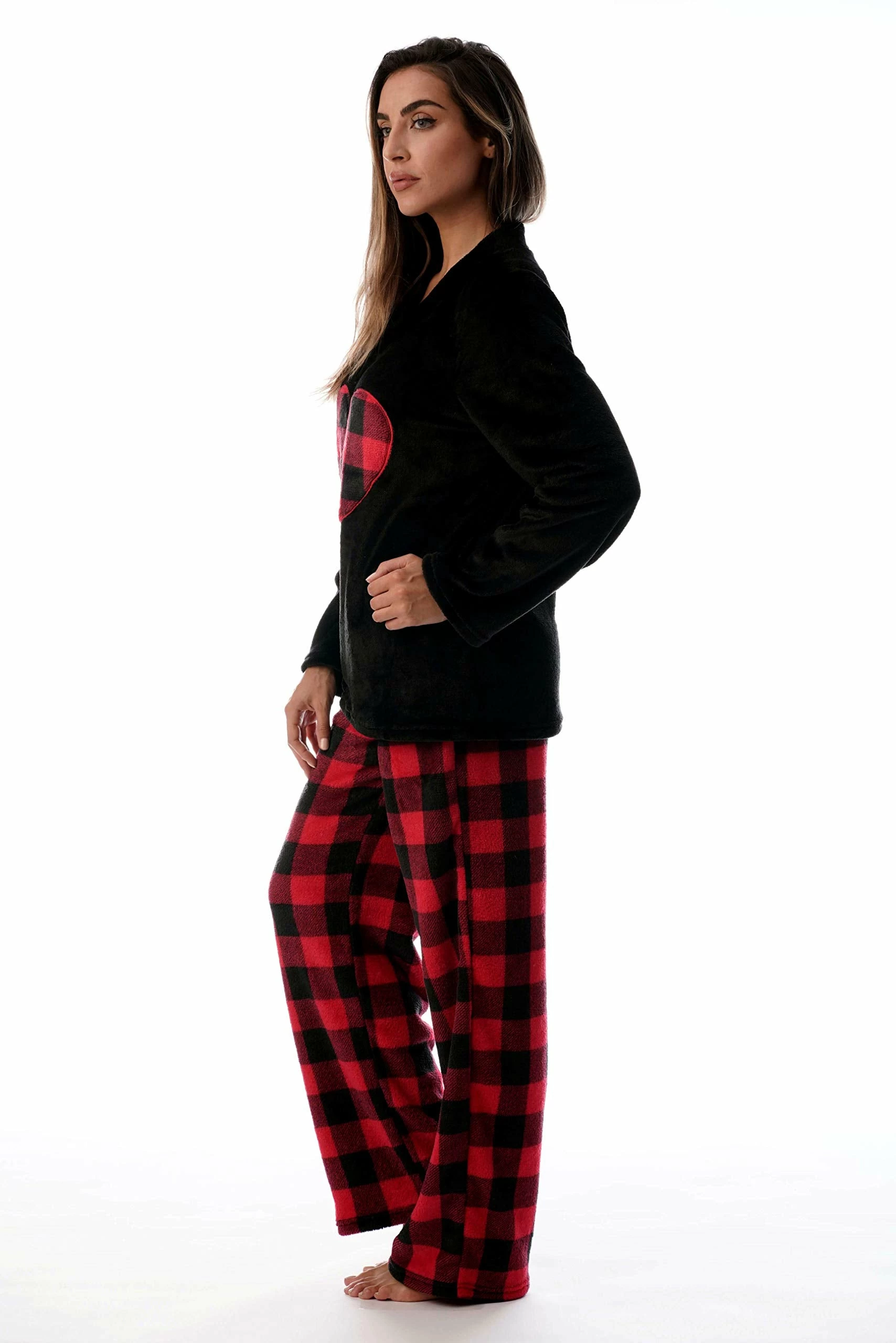 Brand new β Just Love Red & Black Plus Size Pajamas Black - Buffalo Plaid π - Image 2