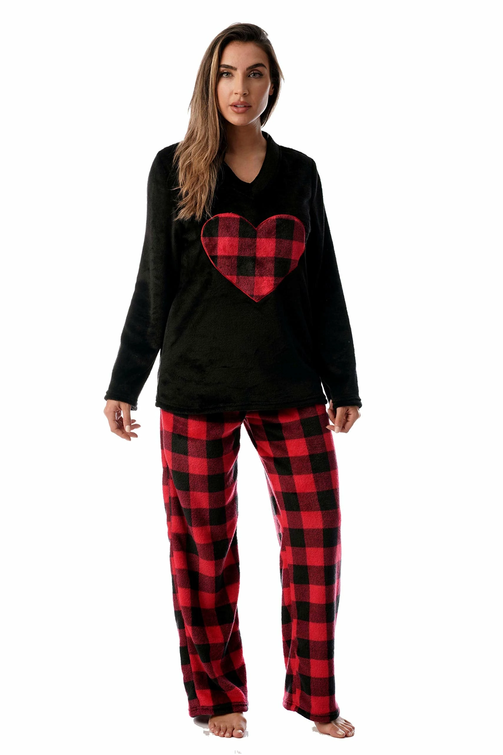 Brand new β Just Love Red & Black Plus Size Pajamas Black - Buffalo Plaid π