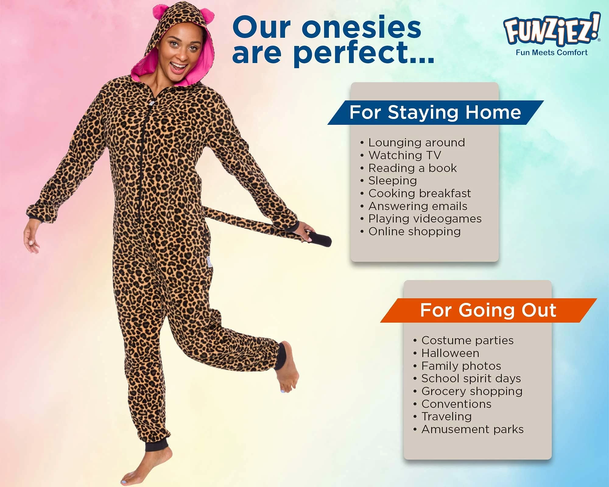 New π― PajamaCity π© Womens Leopard Pajamas - Animal Onesie Pajamas - Slim Fit One Piece - Comfortable Jumpsuit π - Image 5