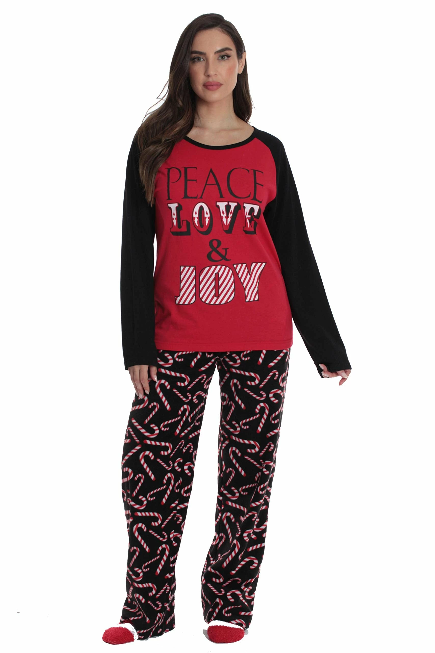 Best Sale 𧨠#followme Peace, Love & Joy | Matching Couple Pajamas | 3X π© Womens π - Image 2