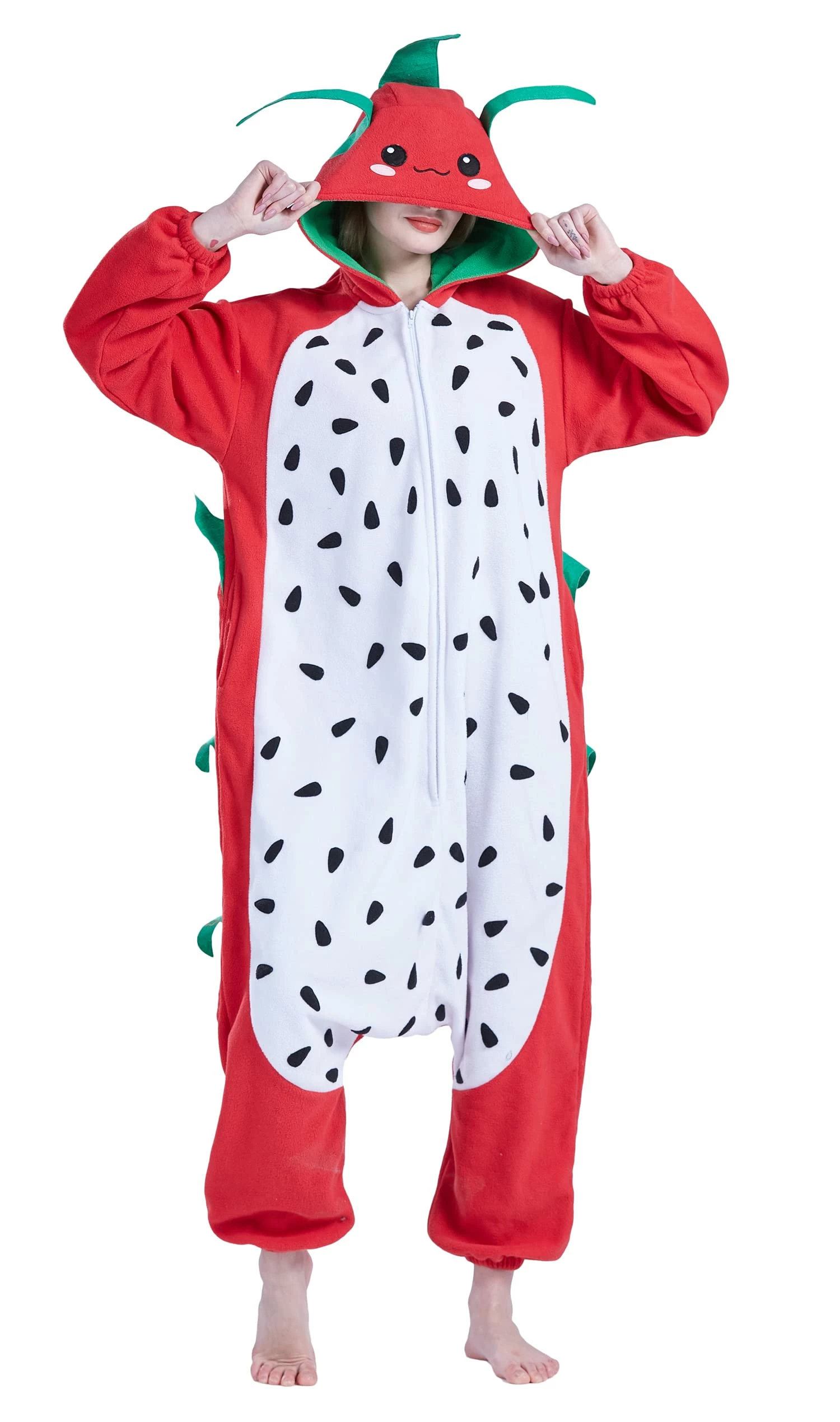 Buy π PajamaCity Unisex Adult Onesies Pajamas, π§ Halloween π Christmas Anime Cosplay Costumes One Piece Homewear Jumpsuit Pitaya Medium π