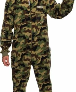 Flash Sale 🌟 PajamaCity Army Costume Pajamas - Adult Onesie - Cosplay ❤️