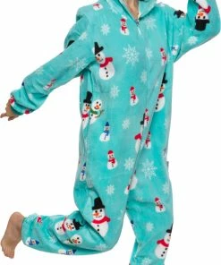 Best Sale ⌛ PajamaCity Snowman - Unisex Adult Onesie - Cosplay Medium Size 😀