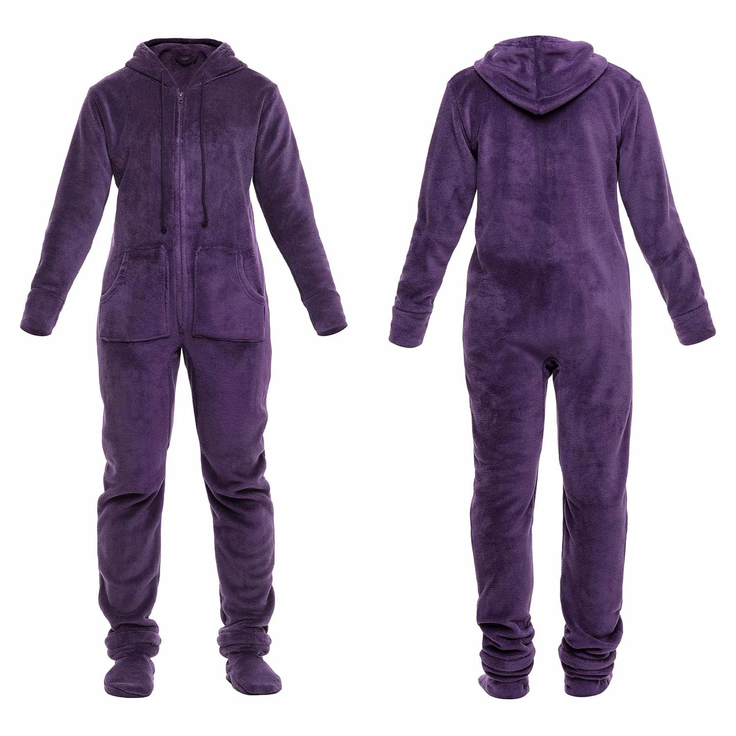 Best Sale ???? Alexander Del Rossa ???? Women's Warm Fleece One Piece Footed Pajamas, Adult Onesie With Hood For Winter Large ???? Christmas Hats With Feet - ???? Womens ???? 4 Best Sale ???? Alexander Del Rossa ???? Women's Warm Fleece One Piece Footed Pajamas, Adult Onesie With Hood For Winter Large ???? Christmas Hats With Feet - ???? Womens ???? - Image 4