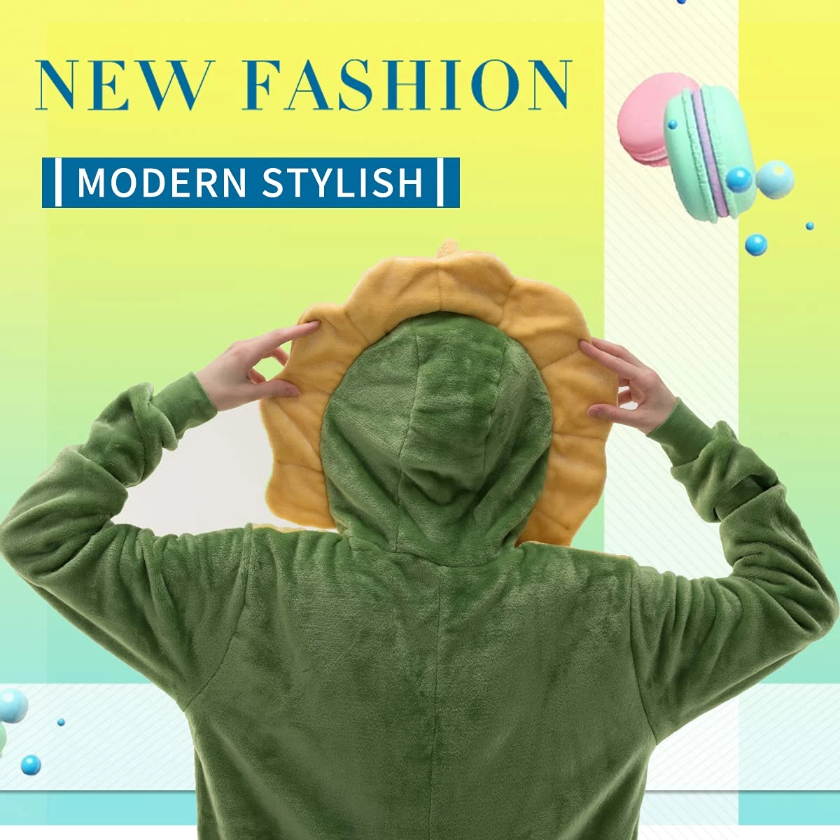 Cheap 𧨠Pajama City Snug Fit Unisex Adult Onesie Pajamas, Cosplay Animal One Piece π Halloween Costume Sleepwear Homewear Triceratops Triceratops 𧨠- Image 4