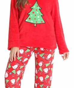 Outlet 👏 Just Love Red W/ Green Tree | Adult 🎅 Christmas Pajamas For 👩 Womens | 2X ✨