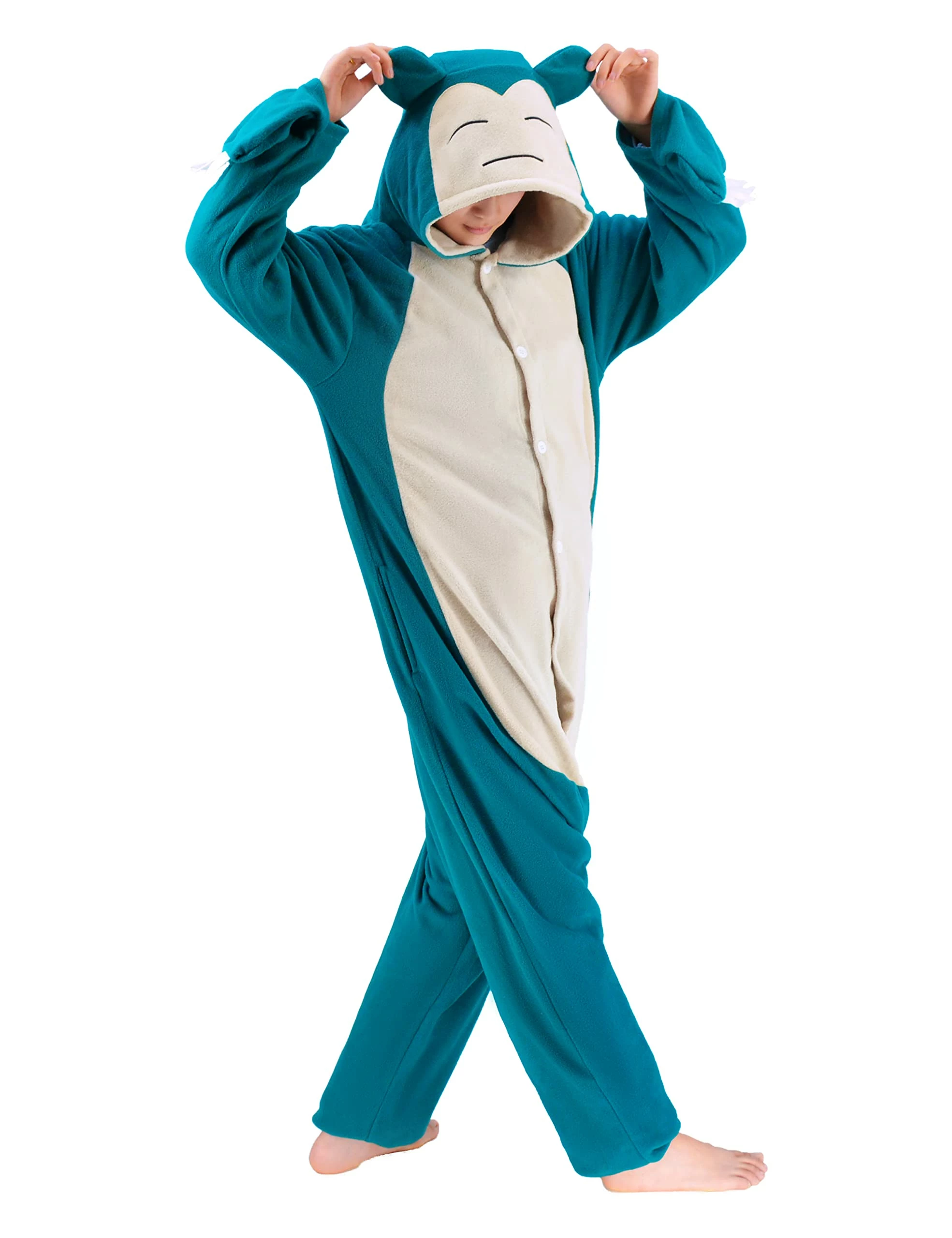 Hot Sale π PajamaCity Blue Polar - Animal Onesie Pajamas For Adults Blue β¨ - Image 3