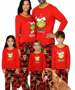 Cheap π PajamaCity Grinch Family π Christmas Pajamas - Matching Couple Pajama Sets With 𧦠Socks For Men And π© Women Red π