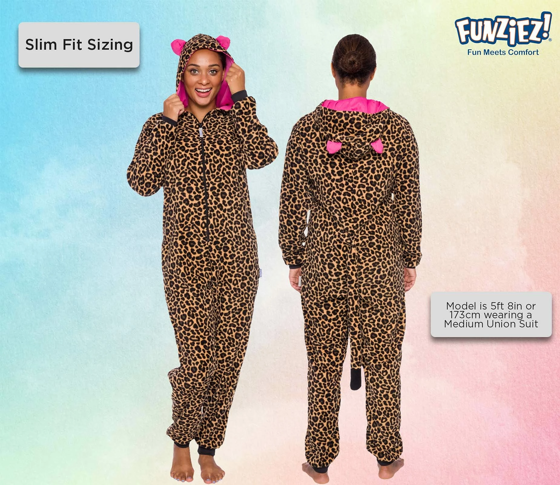 New π― PajamaCity π© Womens Leopard Pajamas - Animal Onesie Pajamas - Slim Fit One Piece - Comfortable Jumpsuit π - Image 3