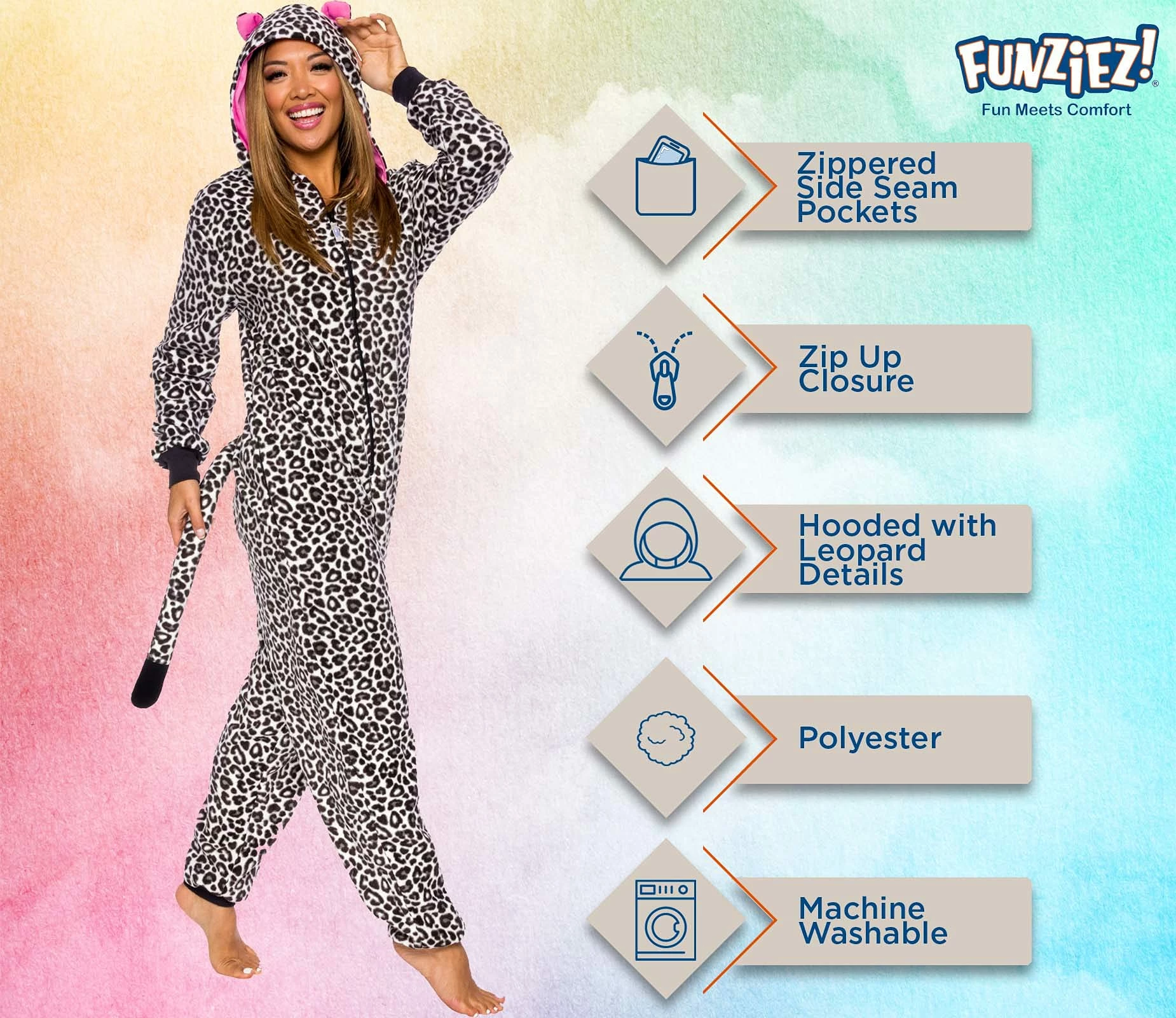New π― PajamaCity π© Womens Leopard Pajamas - Animal Onesie Pajamas - Slim Fit One Piece - Comfortable Jumpsuit π - Image 18