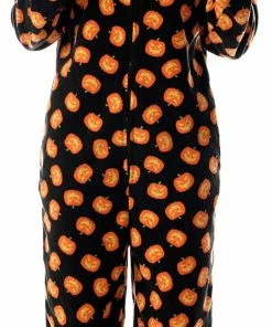 Hot Sale 😀 PajamaCity Adult Onesie Pumpkin Pajamas Pumpkin 👩 Womens 🤩