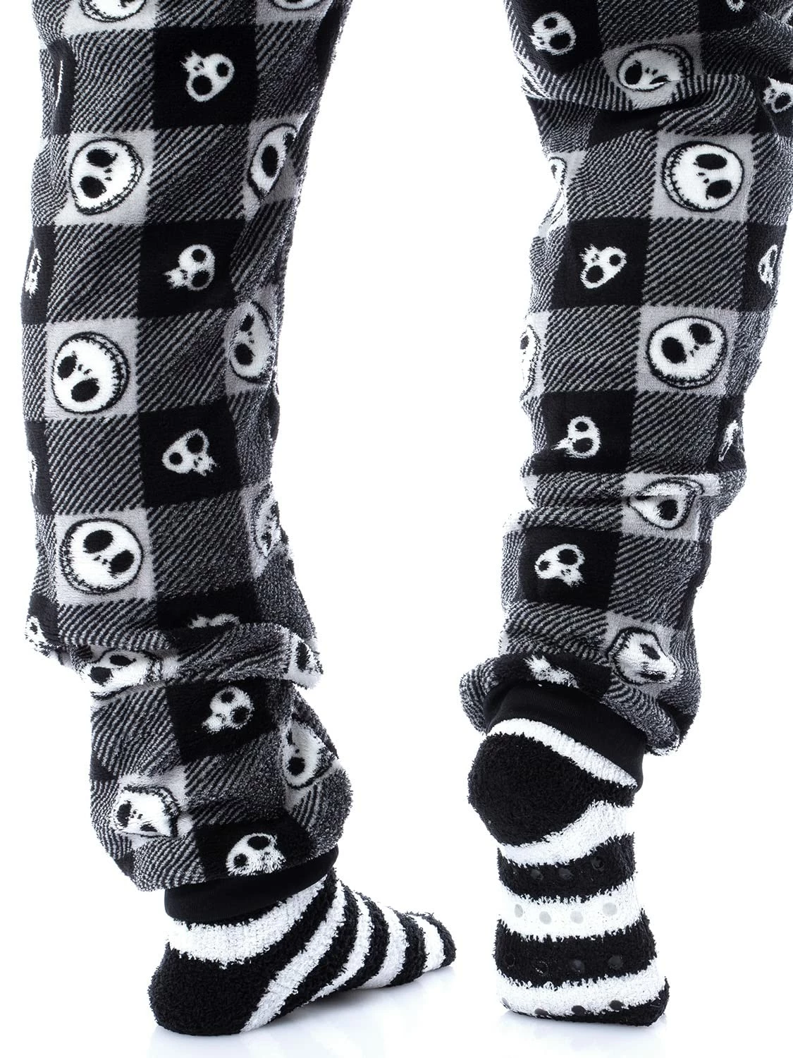 Budget π PajamaCity Nightmare Before π Christmas Adult Jack Skellington 3 Piece Minky Pants, Sherpa Pullover, And 𧦠Socks Pajama Set π - Image 3