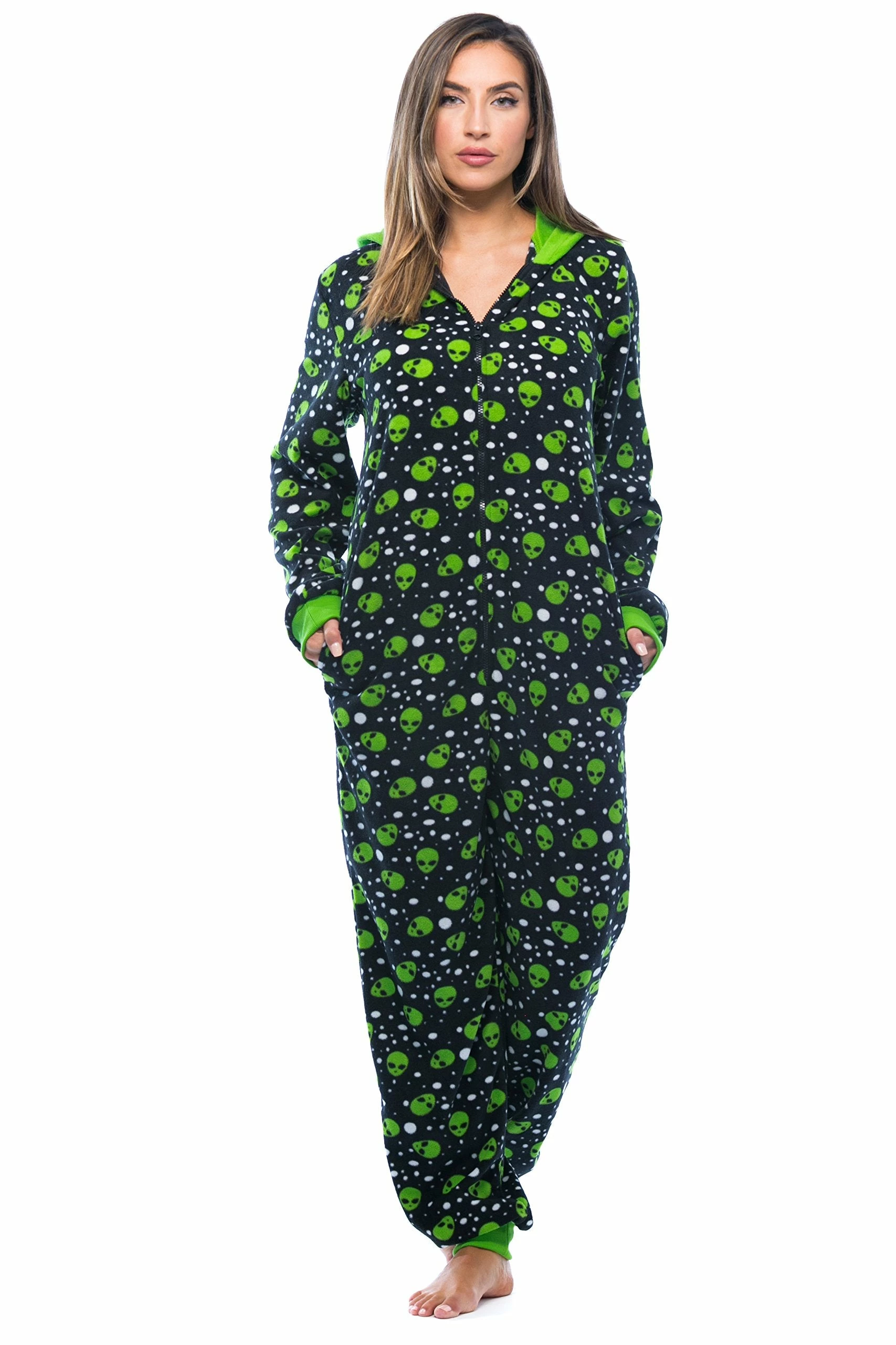 Brand new β¨ Just Love Alien Adult Onesie Costume | Small, Medium, Large Alien π - Image 4