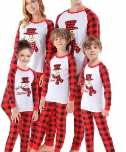 Best reviews of 🔔 IF Family Snowman Red & Black | Family 🎄 Christmas Pajamas | 👩 Womens-Small 😀