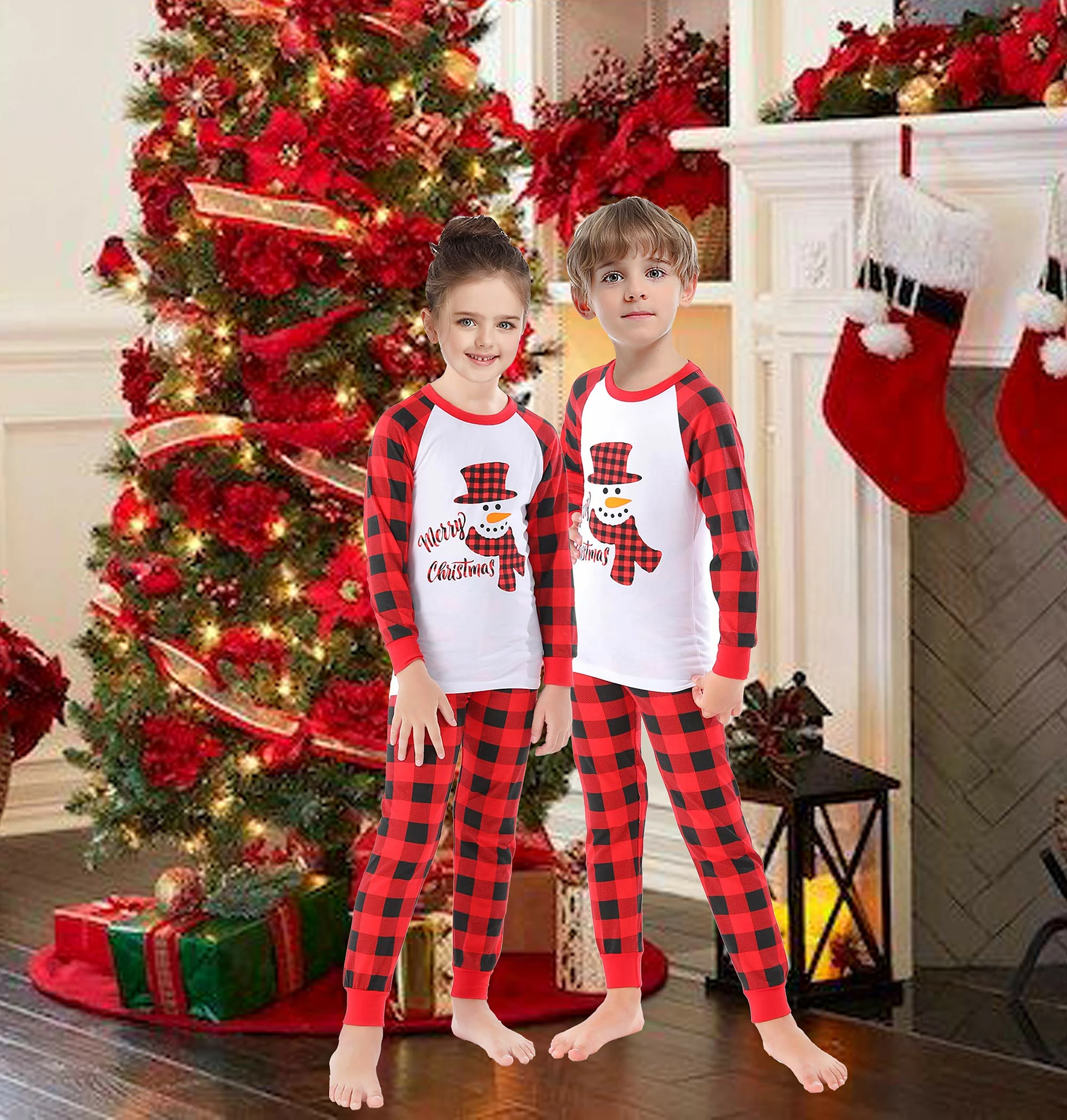 Best reviews of π IF Family Snowman Red & Black | Family π Christmas Pajamas | π© Womens-Small π - Image 5