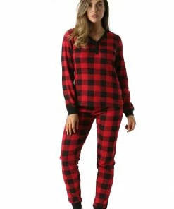 New 🛒 #followme Classic Red Without Buttons | Adult 🎄 Christmas Onesie For 👩 Womens | X Small 🎁