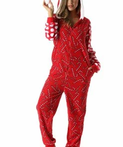 Brand new 🥰 #followme Hoodie Red 🍬 Candy | Adult ❄ Christmas Pajamas For 👩 Womens | Medium 🎁