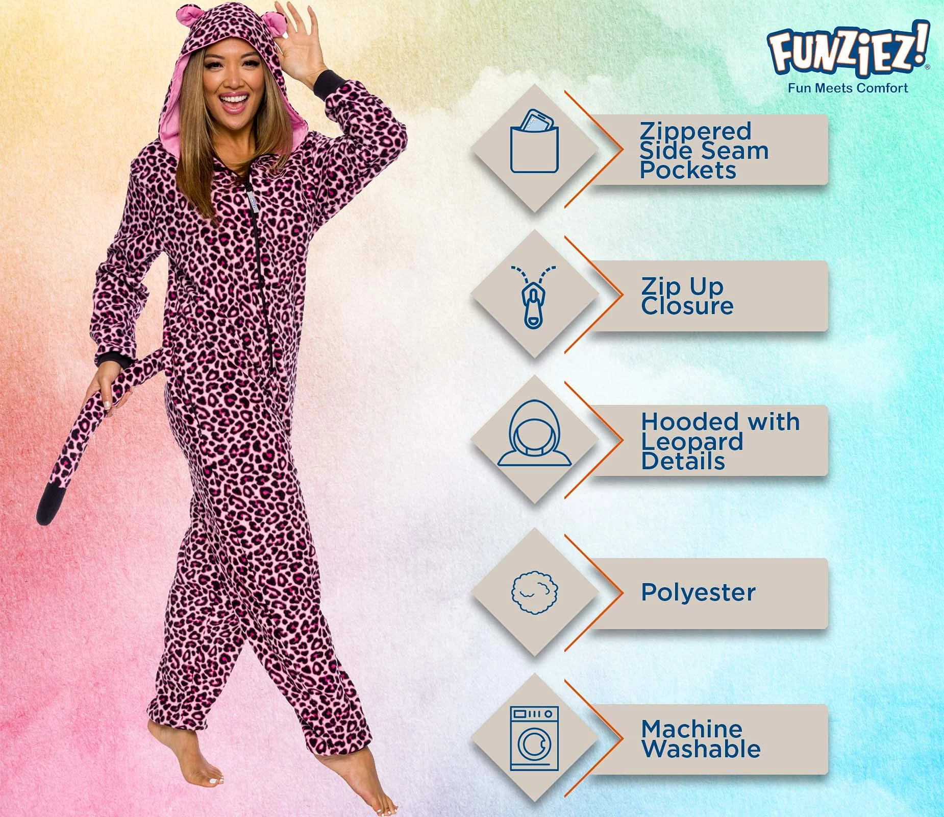 New π― PajamaCity π© Womens Leopard Pajamas - Animal Onesie Pajamas - Slim Fit One Piece - Comfortable Jumpsuit π - Image 12