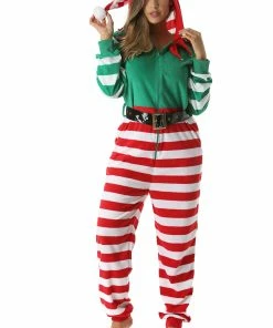 Discount ✨ #followme 🔔 Christmas Elf | Adult 🔔 Christmas Pajamas For 👩 Womens | Small ✔️
