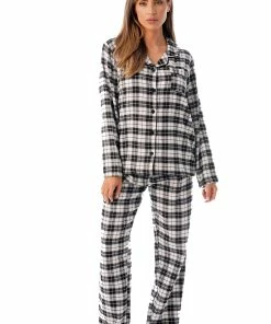 Flash Sale ✔️ Just Love Black & White Buffalo Plaid Flannel Pajamas | X-Large 😉