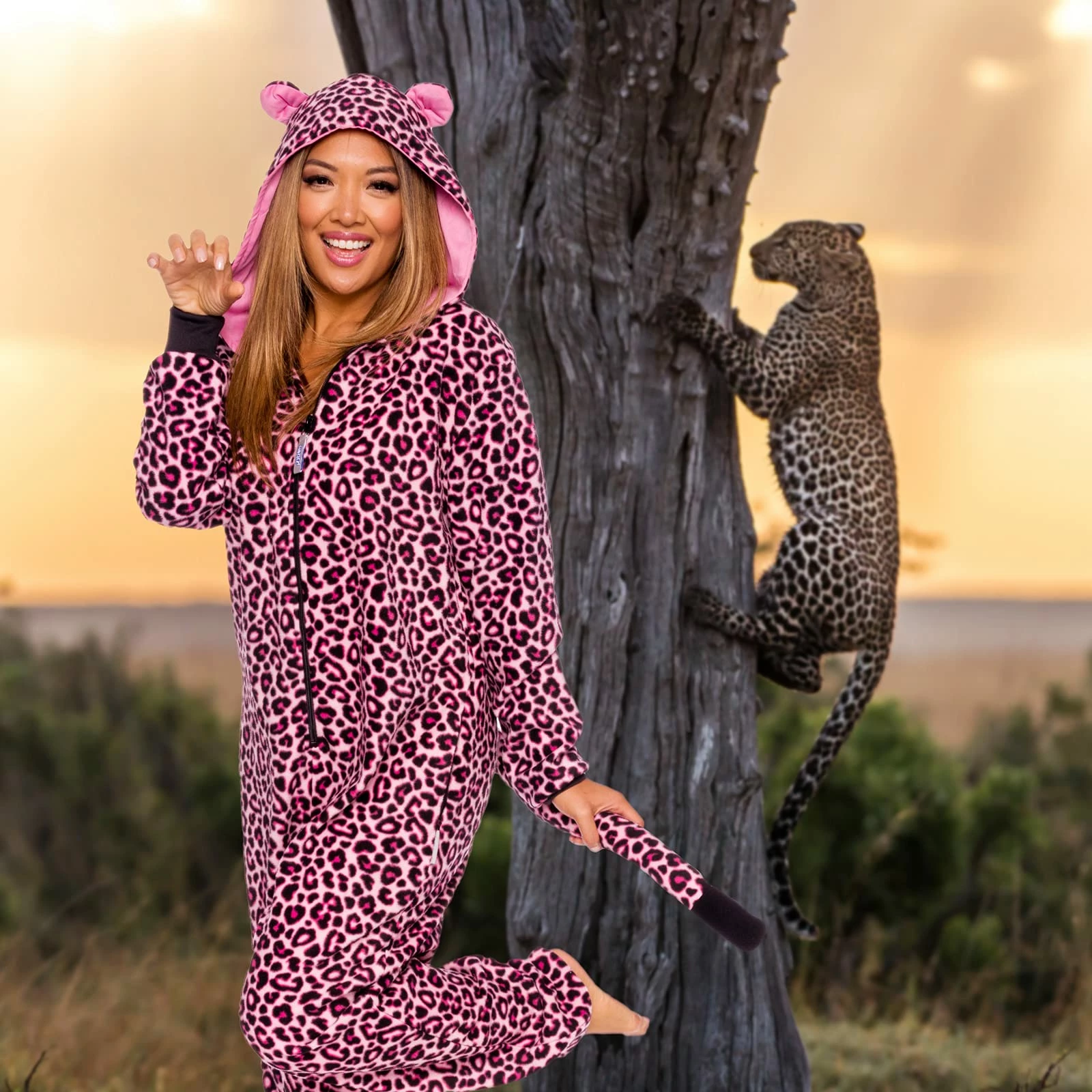New π― PajamaCity π© Womens Leopard Pajamas - Animal Onesie Pajamas - Slim Fit One Piece - Comfortable Jumpsuit π - Image 10