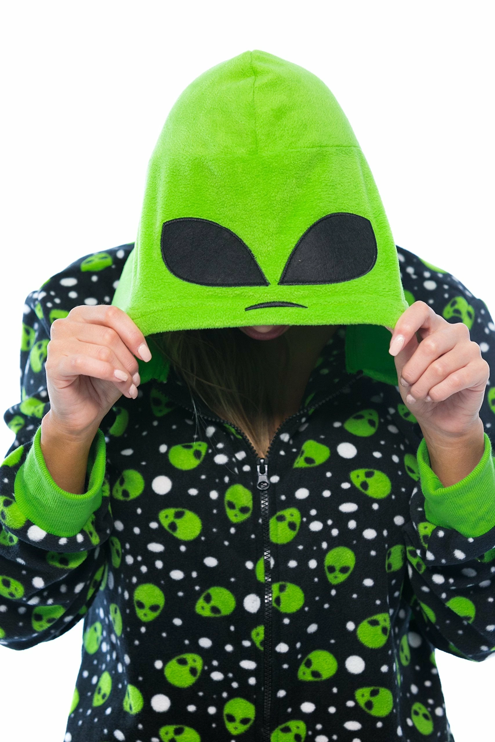Brand new β¨ Just Love Alien Adult Onesie Costume | Small, Medium, Large Alien π - Image 2