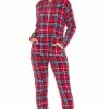 Promo ???? Alexander Del Rossa ???? Women's Warm Fleece One Piece Footed Pajamas, Adult Onesie With Hood For Winter 3X ???? Christmas Plaid With Feet - ???? Womens ????